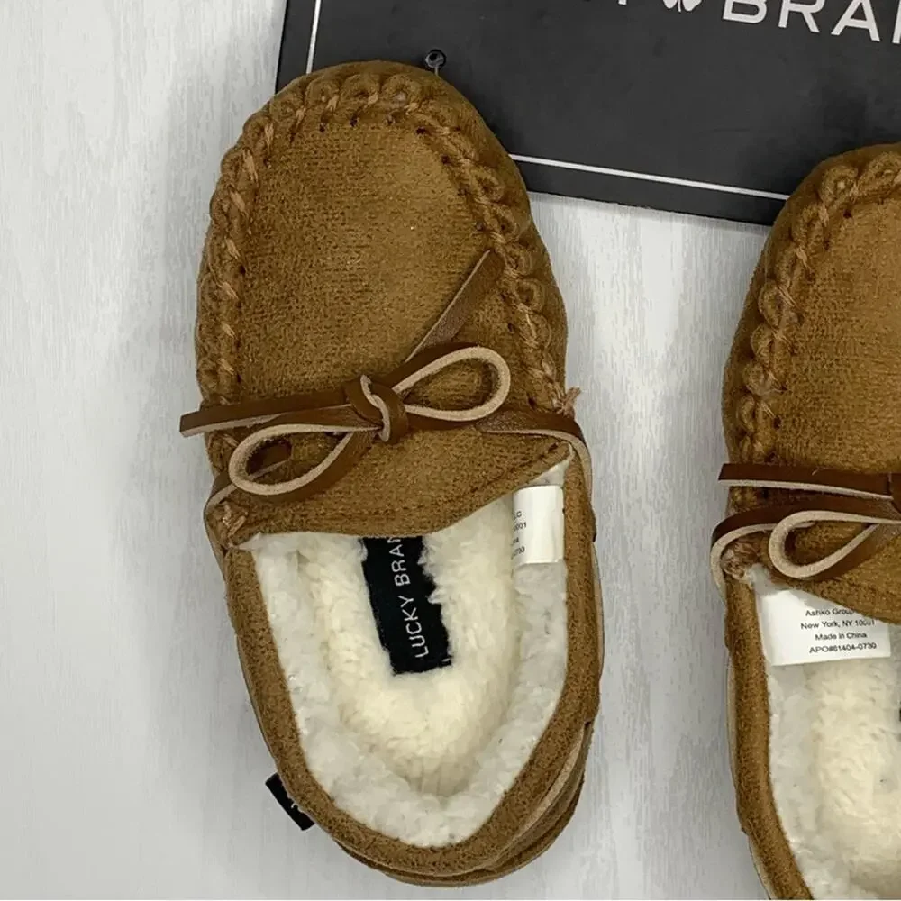 Lucky Brand NWT Kids Mocasines Tan Size 7/8